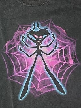 Hazbin Hotel Unisex Angel Dust "Addict" Graphic Tee Shirt Sz Md